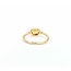 Ring East West .08ctw Round Diamonds .32ct Citrine 14ky sz7 1.74g 125060134