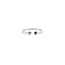 Ring Split Band .05ct White Topaz .05ct Amethyst 10kw sz6.5 1.45g 125060135