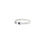 Ring Split Band .05ct White Topaz .05ct Amethyst 10kw sz6.5 1.45g 125060135