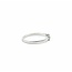 Ring Split Band .05ct White Topaz .05ct Amethyst 10kw sz6.5 1.45g 125060135