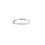 Ring Split Band .05ct White Topaz .05ct Amethyst 10kw sz6.5 1.45g 125060135