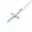 Pendant Cross .17ctw Round Diamonds 14kw 18" 1.47g 125060138