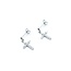 Earrings Cross .30ctw Round Diamonds 850pt 1.32g 125060144