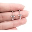 Earrings Cross .30ctw Round Diamonds 850pt 1.32g 125060144