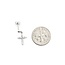 Earrings Cross .30ctw Round Diamonds 850pt 1.32g 125060144
