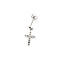 Earrings Cross .30ctw Round Diamonds 850pt 1.32g 125060144