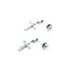 Earrings Cross .30ctw Round Diamonds 850pt 1.32g 125060144