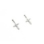 Earrings Cross .30ctw Round Diamonds 850pt 1.32g 125060144