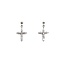Earrings Cross .30ctw Round Diamonds 850pt 1.32g 125060144