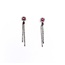 Earrings Dangle .33ctw Round Diamonds .28ctw Ruby 14kw 1.82g 125060147