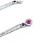 Earrings Dangle .33ctw Round Diamonds .28ctw Ruby 14kw 1.82g 125060147