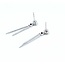 Earrings Dangle .33ctw Round Diamonds .28ctw Ruby 14kw 1.82g 125060147