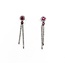 Earrings Dangle .33ctw Round Diamonds .28ctw Ruby 14kw 1.82g 125060147