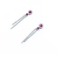 Earrings Dangle .33ctw Round Diamonds .28ctw Ruby 14kw 1.82g 125060147