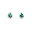 Earrings Stud .20ctw Round Diamonds .50ctw Emerald 14kw 1.87g 125060148