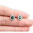Earrings Stud .20ctw Round Diamonds .50ctw Emerald 14kw 1.87g 125060148