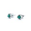 Earrings Stud .20ctw Round Diamonds .50ctw Emerald 14kw 1.87g 125060148