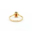 Ring Halo .05ctw Round Diamonds .05ct Garnet 10ky sz6.5 1.1g 125060149