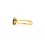 Ring Halo .05ctw Round Diamonds .05ct Garnet 10ky sz6.5 1.1g 125060149