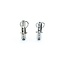 Earrings J-Hoop Omega Back .25ctw Round Diamonds 10kw .6x.1" 2.5g 125060152