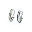 Earrings J-Hoop Omega Back .25ctw Round Diamonds 10kw .6x.1" 2.5g 125060152