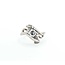 Ring Vintage .48ct Round Diamond .02ctw Diamonds 14kw 13mm Sz6.5 3.8g 125060157