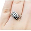 Ring Vintage .48ct Round Diamond .02ctw Diamonds 14kw 13mm Sz6.5 3.8g 125060157