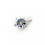 Pendant Drop .15ctw Round Diamonds .85ctw Blue Sapphire 14kw 16x11mm 1.8g 125060158