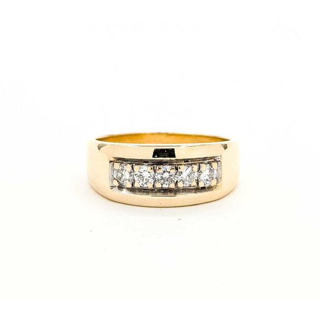 Ring Engagement .50ctw Round Diamonds 14ky 9mm Sz10.25 8.9g 125060160