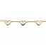 Necklace Heart Station MOP 2ctw Mother of Pearl 14ky 8mm 18" 5.76g 125080003