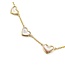 Necklace Heart Station MOP 2ctw Mother of Pearl 14ky 8mm 18" 5.76g 125080003