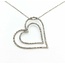 Pendant Double Heart .33ctw Round Diamonds 14kw 1.25x1.25" 17.5" 4.49g 125080005