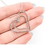 Pendant Double Heart .33ctw Round Diamonds 14kw 1.25x1.25" 17.5" 4.49g 125080005