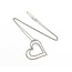 Pendant Double Heart .33ctw Round Diamonds 14kw 1.25x1.25" 17.5" 4.49g 125080005