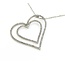 Pendant Double Heart .33ctw Round Diamonds 14kw 1.25x1.25" 17.5" 4.49g 125080005