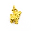 Pendant Tiger Kitten 24kt .75x.5" 4.61g 125092015