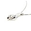 Pendant W/Chain Box Chain .25ct Round Diamond 14kw 17x6.5 18" 2.14g 225090019