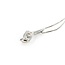 Pendant W/Chain Box Chain .25ct Round Diamond 14kw 17x6.5 18" 2.14g 225090019