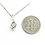 Pendant W/Chain Box Chain .25ct Round Diamond 14kw 17x6.5 18" 2.14g 225090019