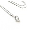 Pendant W/Chain Box Chain .25ct Round Diamond 14kw 17x6.5 18" 2.14g 225090019