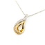 Pendant W/Chain Swirl .50ctw Round Diamonds 14ktt 25x22 18" 3.93g 225090021