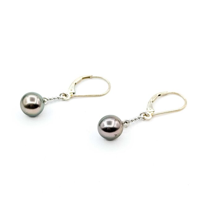 Earrings Drop 8.75mm Pearl 14kw 3g 225080015