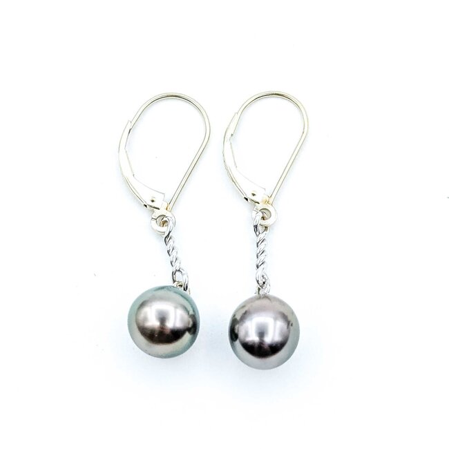 Earrings Drop 8.75mm Pearl 14kw 3g 225080015