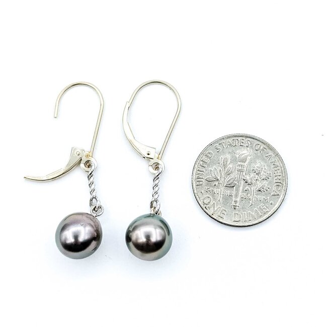 Earrings Drop 8.75mm Pearl 14kw 3g 225080015