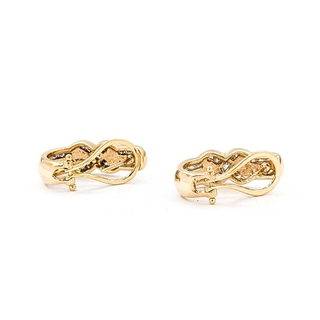 Earrings .25ctw Round Diamonds 14ky 6.5x18mm 4.55g 225090008