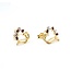 Earrings Vintage Heart .02ctw Round Diamonds Ruby 10ky 11.7x10.8mm 1.3g 225080025