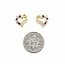 Earrings Vintage Heart .02ctw Round Diamonds Ruby 10ky 11.7x10.8mm 1.3g 225080025