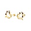 Earrings Vintage Heart .02ctw Round Diamonds Ruby 10ky 11.7x10.8mm 1.3g 225080025