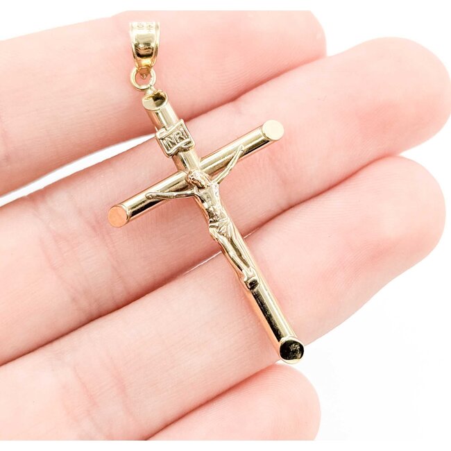 Pendant Crucifix 10ky 1.6x.88" 1.18g 125092007