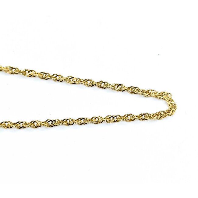Necklace Rope Link Lobster Clasp 14ky 1.9mm 20" 3.33g 125092005